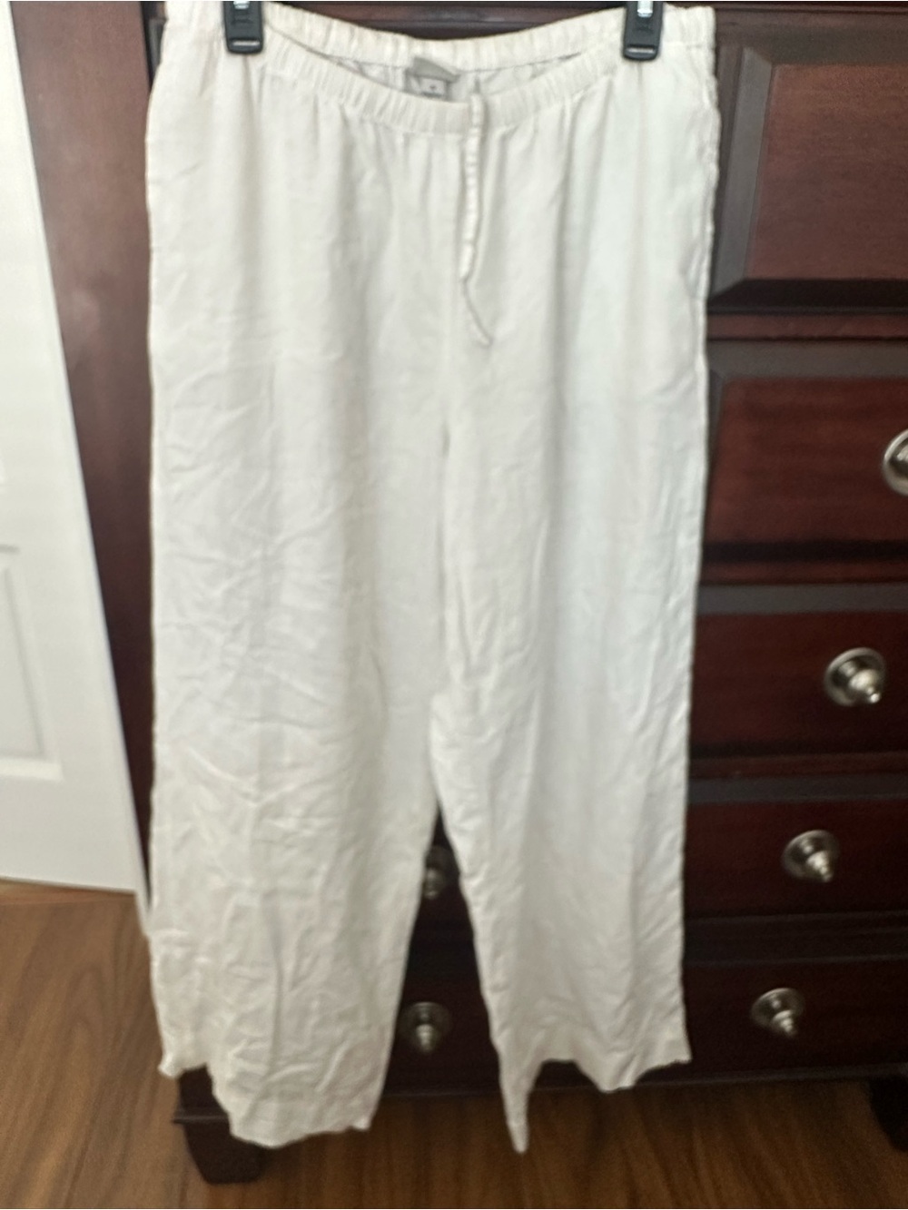 A New Day Sz Medium Linen/ Rayon/Cotton Blend Wide Leg Pant